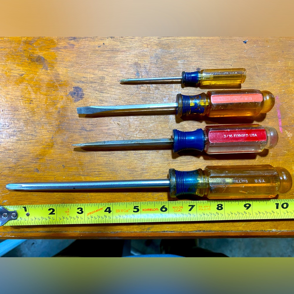Craftsman Screwdrivers Lot Of 4, All WF Made In USA